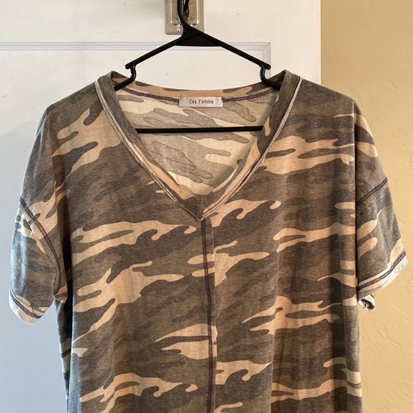 Womens camo t shirt - Picture 2 of 8
